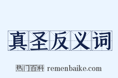 真圣反义词是什么意思的图片